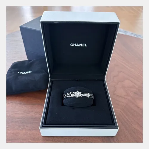 B3Chanel Comete White Gold Diamond Set Spinel Bracelet