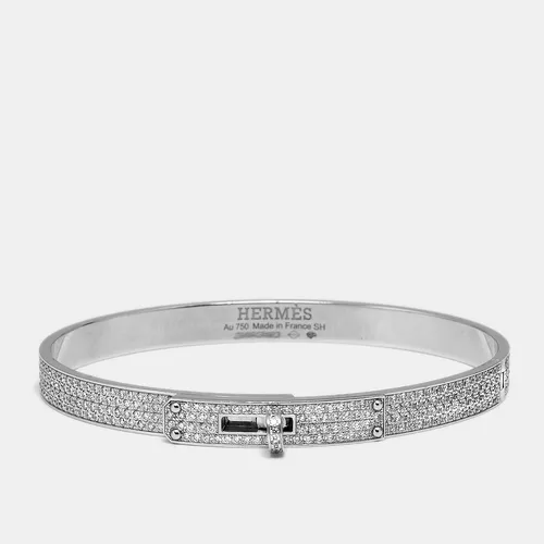 Hermès Kelly Diamonds 18k White Gold Small Model Bracelet