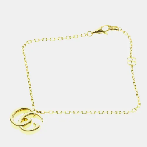 Gucci GG 18k Yellow Gold Charm Bracelet