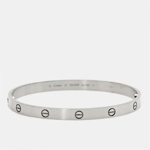 Cartier Love 18k White Gold Classic Model Bracelet 21