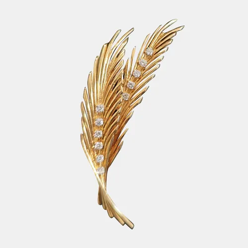 Van Cleef & Arpels Vintage 18K Yellow Gold Pendant & Brooch