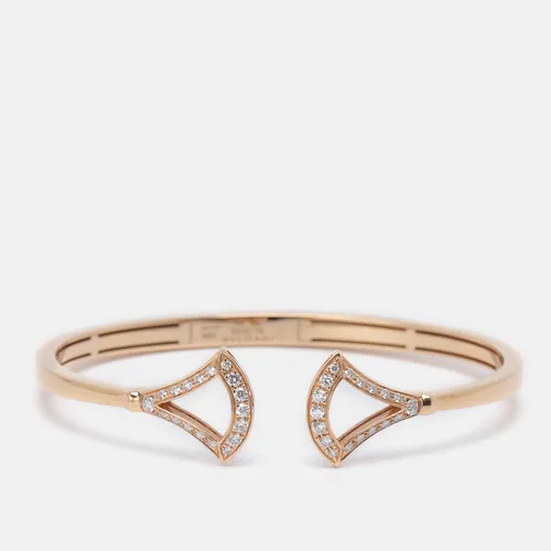 Bvlgari Divas' Dream Diamond 18k Rose Gold Bangle Bracelet cm