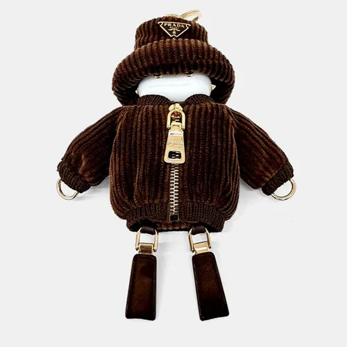 Prada Soft Robot Corduroy Keychain