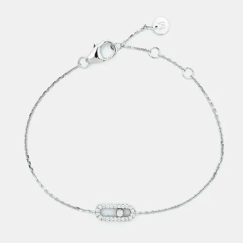 Messika Diamond Pave 18k White Gold Children Bracelet