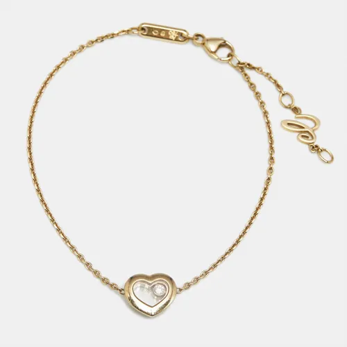 Chopard Happy Hearts Diamond 18k Yellow Gold Bracelet