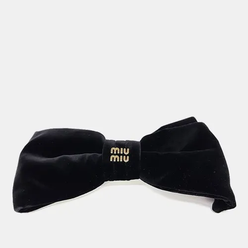 Miu Miu velvet hairpin