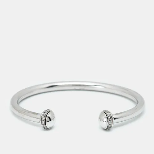 Piaget Possession Diamond 18k White Gold Open Cuff Bracelet 15