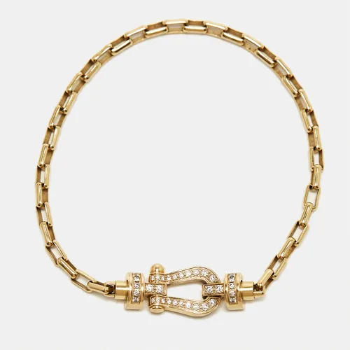 Fred Force 10 Diamonds 18k Yellow Gold Bracelet
