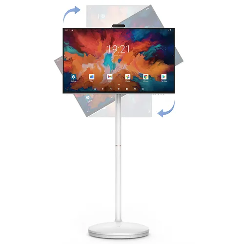 "MESWAO 32"" Smart Mobile Screen, Android 13, 8GB RAM 128GB ROM, Octa-Core Processor, 1080P FHD IPS Touch Display, 300nits Brightness, 10000mAh Battery, WiFi Bluetooth, HDMI Input, Pop-up Privacy Camera, Adjustable Stand"