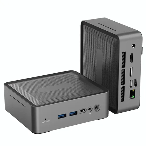MINIHYPER U58 Mini PC, AMD Ryzen 7 5825U (8C/16T, Up to 4.5GHz), 16GB DDR4 512GB NVMe SSD, Radeon Vega 8, Triple 4K Display (HDMI×2 + Type-C), Gigabit LAN, WiFi 6E, Bluetooth 5.2, Expandable Storage