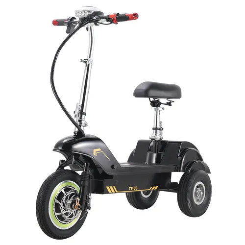 TWOFISH TF03 Electric Scooter with Removable Seat, 350W Motor, 48V 15Ah Battery, Front 12 inch & Rear 10 inch Tires, 28km/h Max Speed, 30km Range, Disc Brakes, Front Spring Suspension - Orange