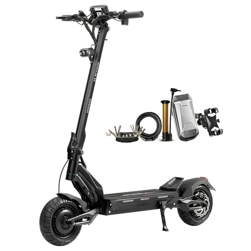 BOYUEDA G6 Foldable Electric Scooter, Dual 1600W Motors, 3600W Peak Power, 70km/h Max Speed, 52V 28Ah Battery, 120km Range, 10-Inch All-Terrain Tires, Type C Suspension, Hydraulic Disc Brakes