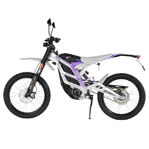79BIKE Falcon Pro Electric Motorcycle, Road legal, 10kW Peak Power, 90km/h Max Speed, 72V 35Ah Removable Battery, 120km Range, NFC Unlock, Hydraulic Disc Brakes, Adjustable Suspension, All-Terrain Performance One-Year Warranty - Silver & Purple