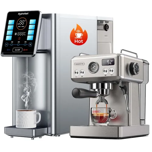 Hydrofast W100 Countertop Water Purifier + HiBREW H10A Semi Automatic Coffee Machine