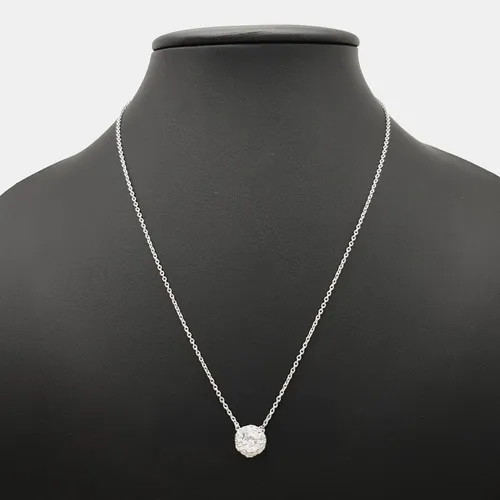 Christian Dior 18k White Gold Diamond Rose Dior Couture Necklace
