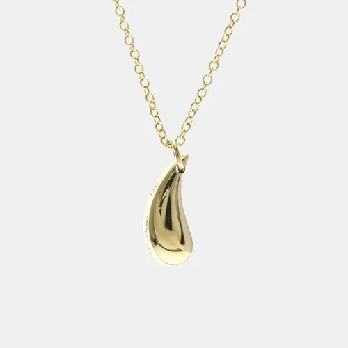 Tiffany & Co. Elsa Peretti Tear Drop Yellow Gold Pendant Necklace