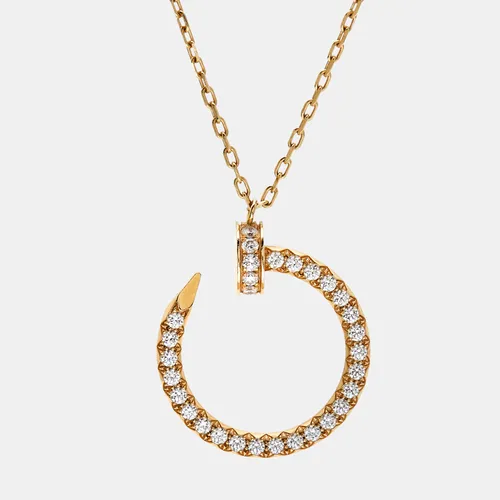 Cartier Juste Un Clou Diamond 18k Yellow Gold Pendant Necklace