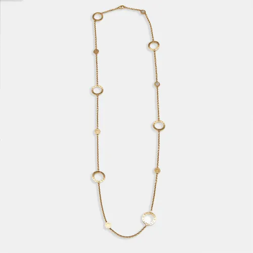 Bvlgari Bvlgari Circle Mother of Pearl 18k Yellow Gold Necklace