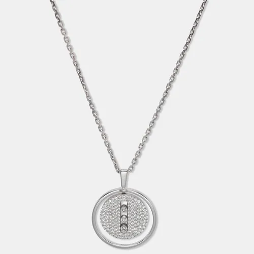 Messika Lucky Move Diamond 18k White Gold Necklace