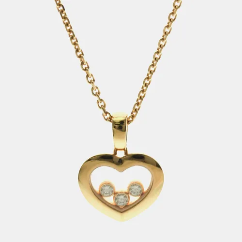 Chopard Happy Diamonds 18K Rose Gold Diamond Necklace