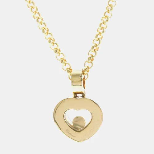 Chopard Happy Diamonds 18K White Gold Diamond Heart Necklace
