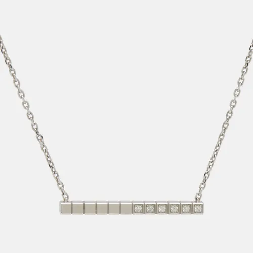Chopard Ice Cube Diamonds 18k White Gold Necklace