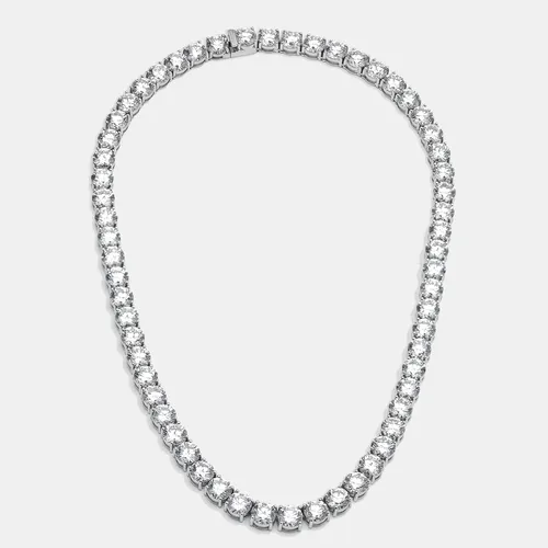 65 cts Round Lab Grown Diamonds 18k White Gold Necklace