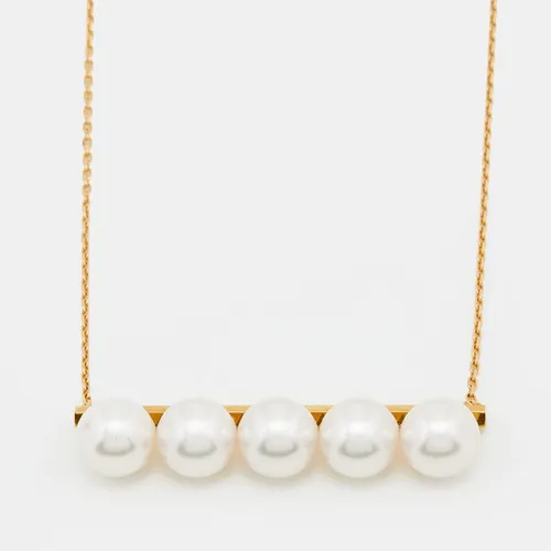 Tasaki Balance Luxe Cultured Pearl 18k Yellow Gold Necklace
