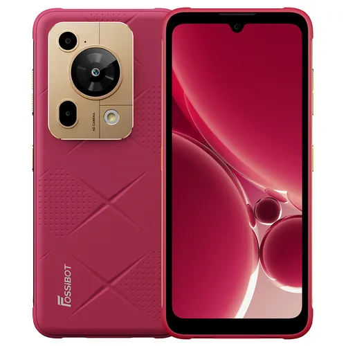 FOSSiBOT F112 Pro 5G Rugged Phone, 50MP+5MP Rear Camera, 7150mAh Battery, 6.88-inch HD+ Screen, 8GB RAM 256GB ROM, Android 14, IP68/IP69K, Rose Red