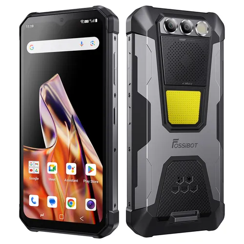 "FOSSiBOT F106 PRO Rugged Smartphone, 6.58"" FHD+ Display, Helio G85 Processor, 15GB RAM+256GB ROM Memory, 48+20MP Camera, 3W Camping Light, 110dB Loud Speaker, 12000mAh Battery, NFC Support, IP68/IP69K"