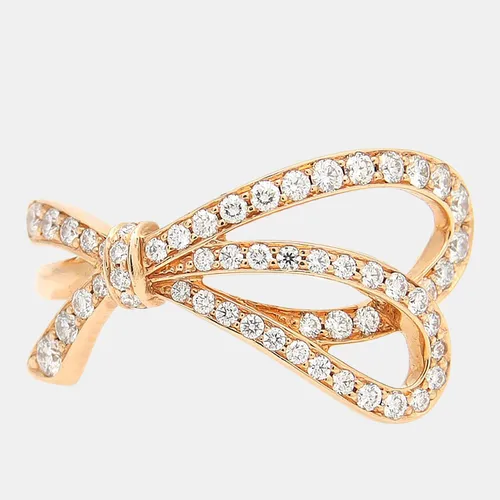 Tiffany Bow 18k Rose Gold Diamond Ring
