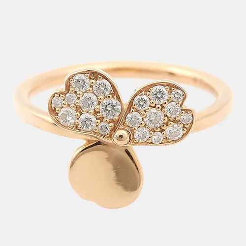 Tiffany Paper Flowers Diamond Ring 18k