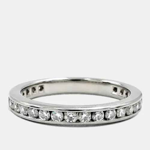 Tiffany & Co. Channel Set 18k White Gold