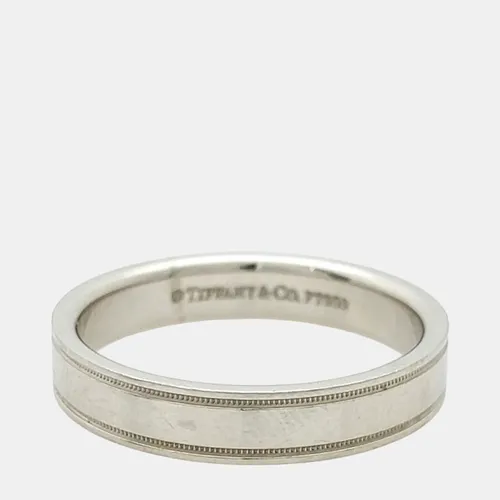 Tiffany & Co. Double Milgrain Platinum