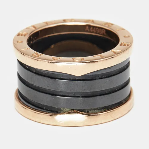 Bvlgari B.Zero1 4-Band Ceramic 18k Rose