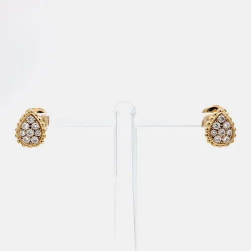 Boucheron Serpent Boheme 18k Yellow Gold Diamond Earrings