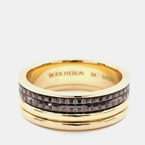 Boucheron Quatre Black Edition S95982 18k Yellow Gold PVD Ring