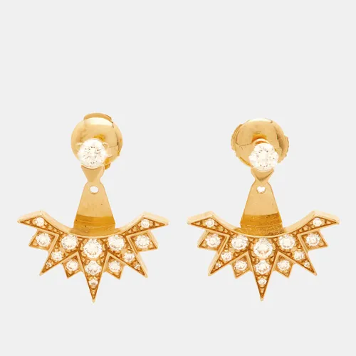 Piaget Sunlight Diamond 18k Rose Gold Stud Earrings
