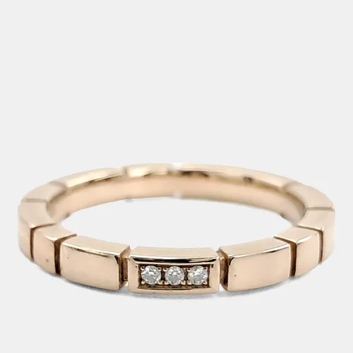 Tasaki 18k Rose Gold Diamond Piano Ring EU 46.5