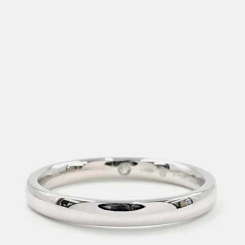 Damiani Diamond 18k White Gold Ring EU 58