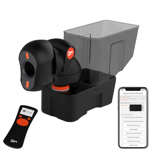 PONGBOT Nova S Pro Portable Table Tennis Serving Robot, 264+ Training Drills, 15m/s Ball Speed, 9 Spin Types, 150-Ball Capacity, App & Remote Control