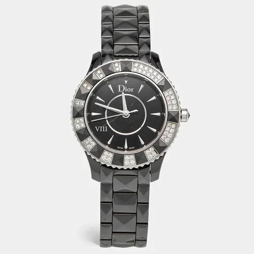Dior DIOR VIII CD1231E1C001 Ceramic Stainless Steel Diamond Women's Wristwatch 33 mm