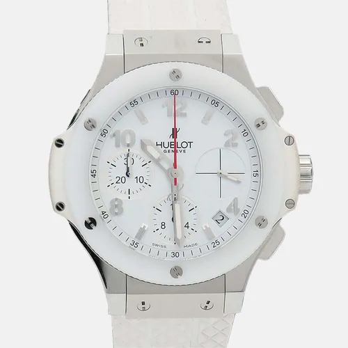 Hublot Big Bang Original 342.SE.230.RW Automatic Chronograph White Dial Stainless Steel Men's Wristwatch 41mm
