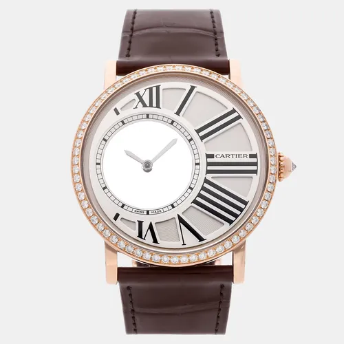 Cartier Rotonde de Cartier HPI00635 White 18K Rose Gold Manual winding Men's Wristwatch 42mm
