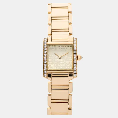 Cartier Tank Francaise WE1023R8 White Stainless Steel Automatic Women's Wristwatch 20x25mm