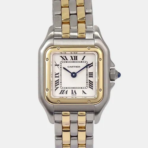 Cartier Panthere 1120 Beige 18K Yellow Gold, Stainless Steel Automatic Women's Wristwatch 22 mm x 28 mm