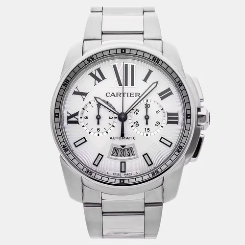 Cartier Caliber de Cartier W7100045 Silver Stainless Steel Automatic Men's Wristwatch 42mm
