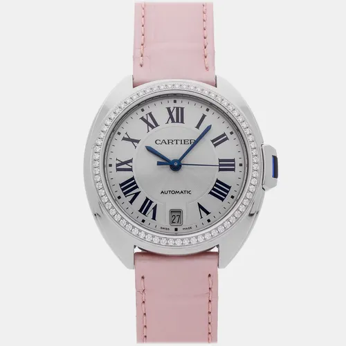 Cartier Cle de Cartier W4CL0006 silver stainless steel Automatic Women's Wristwatch 35 mm