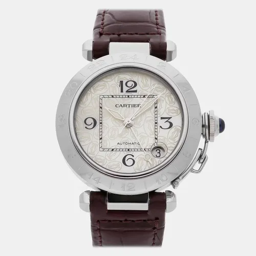 Cartier Pasha C W3107199 Silver Stainless Steel Automatic Men's Wristwatch 35mm