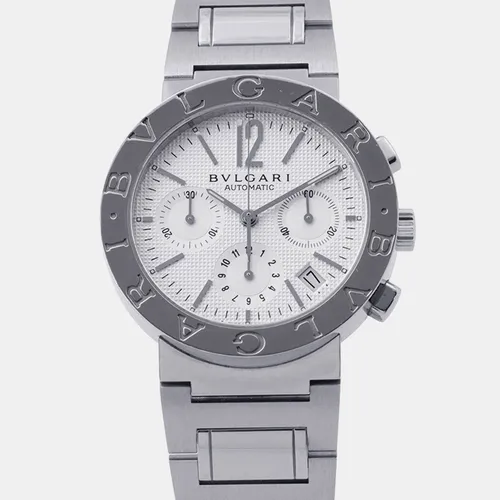 Bvlgari Chronograph bb38Ssch Silver